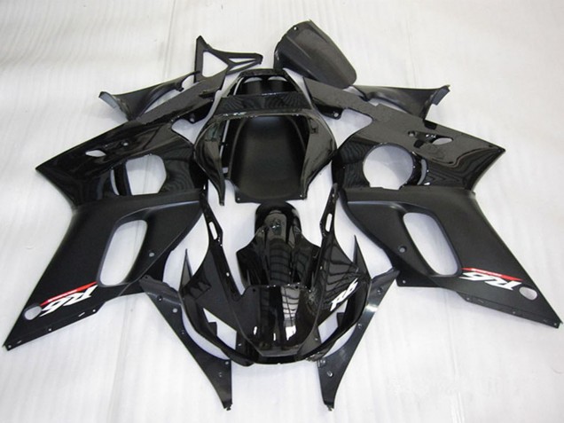 Acquista Carena Moto Yamaha YZF R6 1998-2002 - Nero Lucido Nero Opaco