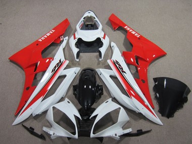 Acquista Carena Moto Yamaha YZF R6 2006-2007 - Bianco Rosso Nero Lucido
