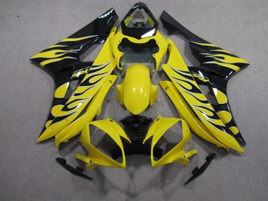 Acquista Carena Moto Yamaha YZF R6 2006-2007 - Giallo Nero Fiamma