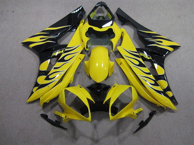 Acquista Carena Moto Yamaha YZF R6 2006-2007 - Giallo Nero Fiamma