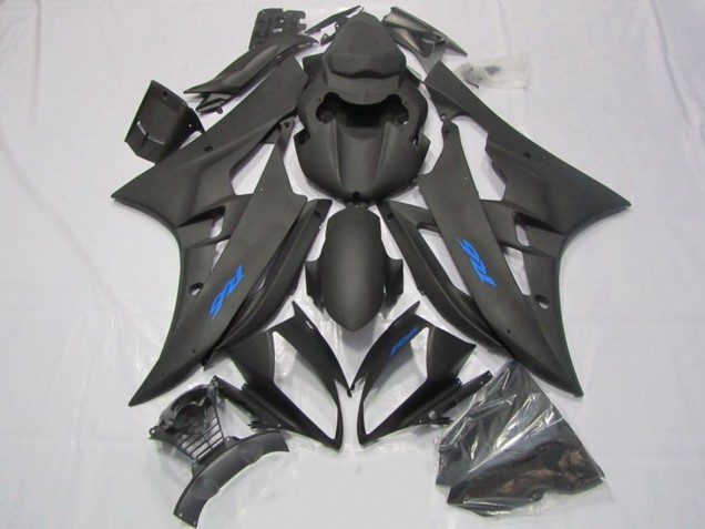 Acquista Carena Moto Yamaha YZF R6 2006-2007 - Nero Opaco Blu Decals