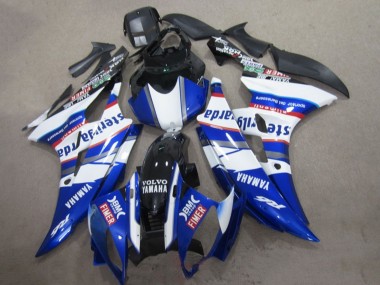 Acquista Carena Moto Yamaha YZF R6 2006-2007 - Bianco Blu Rosso Sterilgarda Volvo Fimer