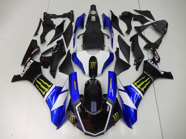 Acquista Carena Moto Yamaha YZF R1 2015-2019 - Blu Bianco Nero Lucido Verde Mostro