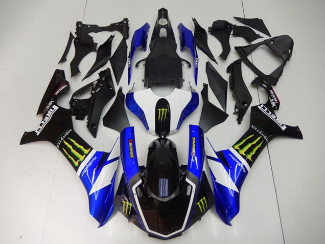 Acquista Carena Moto Yamaha YZF R1 2015-2019 - Blu Bianco Nero Lucido Verde Mostro