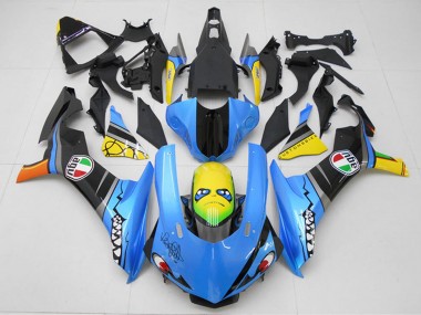 Acquista Kit Carena Moto Yamaha YZF R1 2015-2019 - Blu Giallo Squalo