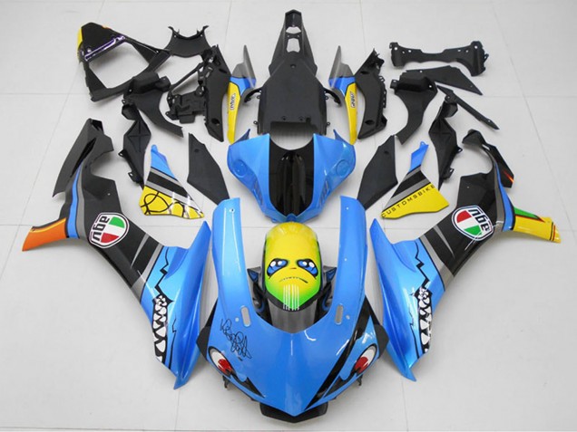Acquista Kit Carena Moto Yamaha YZF R1 2015-2019 - Blu Giallo Squalo