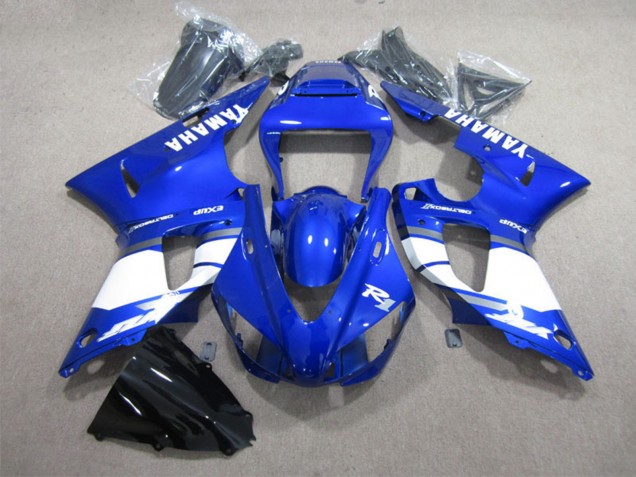 Acquista Carena Moto Yamaha YZF R1 1998-1999 - Blu Bianco Decal