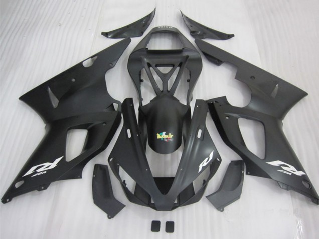Acquista Carena Moto Yamaha YZF R1 2000-2001 - Nero Opaco Bianco Decal