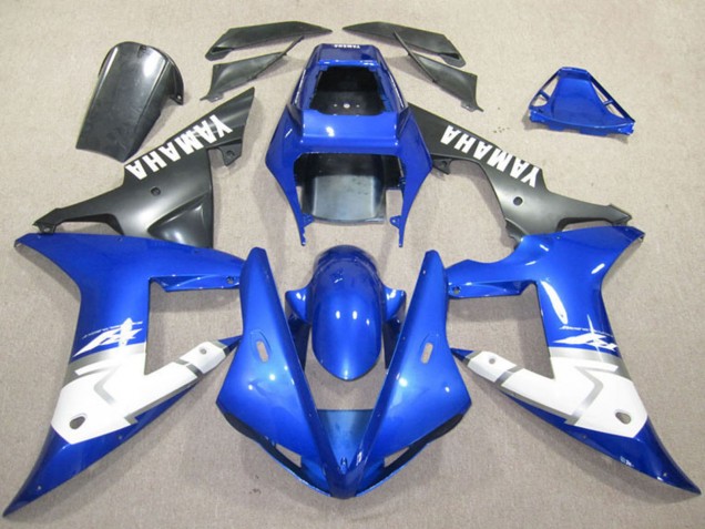 Acquista Carena Moto Yamaha YZF R1 2002-2003 - Blu Bianco Nero Opaco