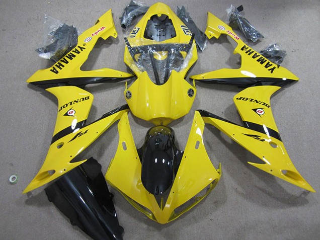 Acquista Carena Moto Yamaha YZF R1 2004-2006 - Giallo Nero Lucido Dunlop