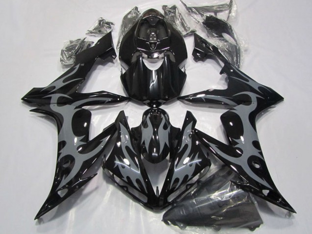 Acquista Carena Moto Yamaha YZF R1 2004-2006 - Nero Lucido Grigio Fiamma