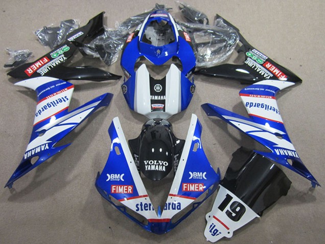 Acquista Carena Moto Yamaha YZF R1 2004-2006 - Bianco Blu Nero Rosso Volvo Sterilgarda 19