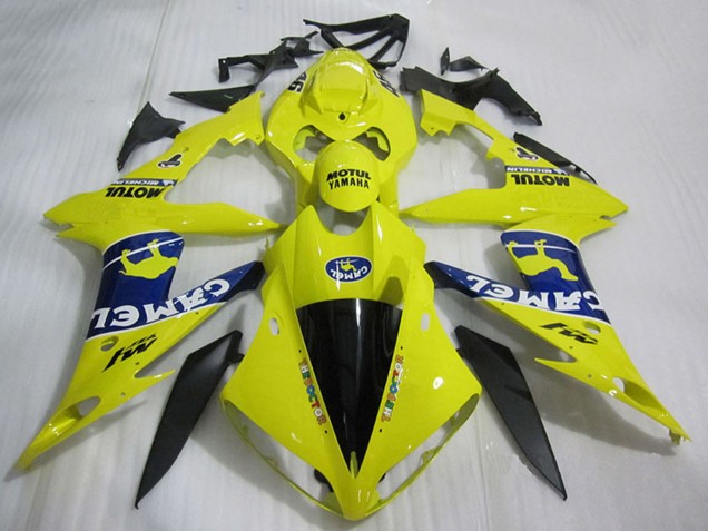 Acquista Carena Moto Yamaha YZF R1 2004-2006 - Giallo Blu Nero Bianco Cammello Motul