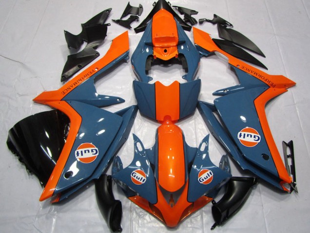 Acquista Carena Moto Yamaha YZF R1 2007-2008 - Blu Scuro Arancia Golfo