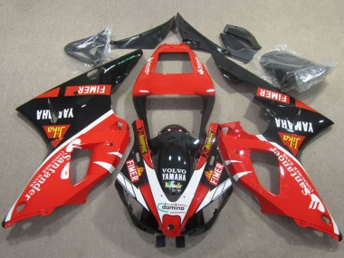 Acquista Carena Moto Yamaha YZF R1 2009-2011 - Rosso Nero Bianco Santander Fimer Volvo