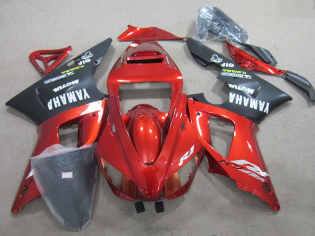 Acquista Carena Moto Yamaha YZF R1 2009-2011 - Rosso Nero Opaco