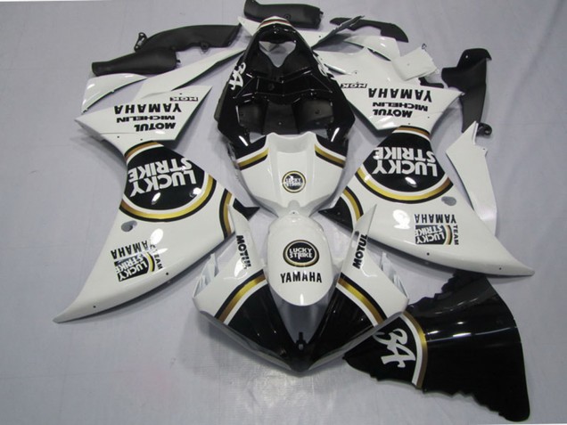 Acquista Carena Moto Yamaha YZF R1 2009-2011 - Bianco Nero Lucky Strike