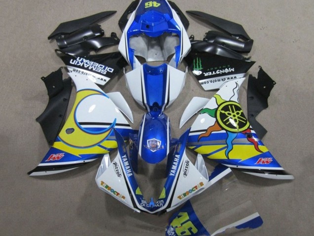 Acquista Carena Moto Yamaha YZF R1 2009-2011 - Bianco Blu Giallo Verde Mostro Semakin Didepan