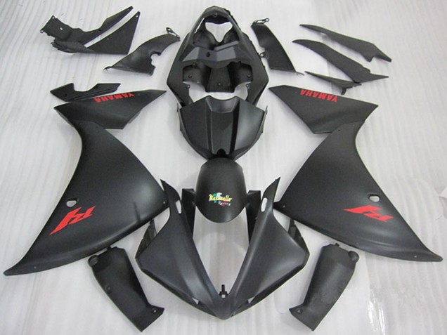 Acquista Carena Moto Yamaha YZF R1 2009-2011 - Nero Opaco Rosso Decal