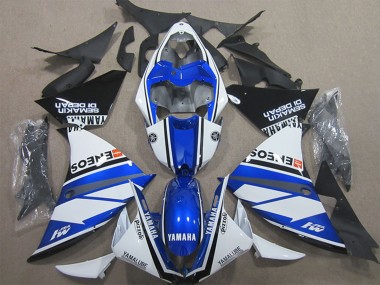 Acquista Carena Moto Yamaha YZF R1 2009-2011 - Bianco Blu Nero ENEOS Yamalube M1 Semakin Didepan