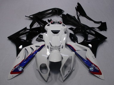 Acquista Carena Moto BMW S1000RR 2009-2014 - Bianco Blu Nero Lucido