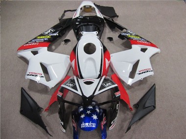 Acquista Carena Moto Honda CBR600RR 2005-2006 - Bianco Rosso Blu Nero Stella Lee