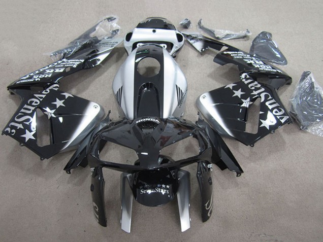 Acquista Carena Moto Honda CBR600RR 2005-2006 - Nero Lucido Argento SevenStars