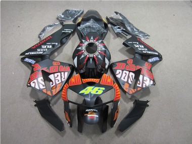 Acquista Carena Moto Honda CBR600RR 2005-2006 - Nero Opaco Valentino Rossi Repsol 46