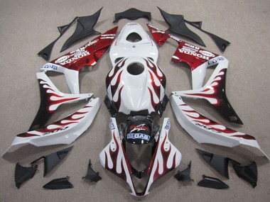 Acquista Carena Moto Honda CBR600RR 2007-2008 - Bianco Rosso Nero Lucido Fiamma