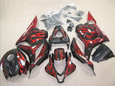 Acquista Carena Moto Honda CBR600RR 2009-2012 - Nero Lucido Rosso Fiamma