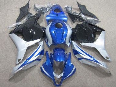 Acquista Carena Moto Honda CBR600RR 2009-2012 - Argento Blu Nero Lucido Banda