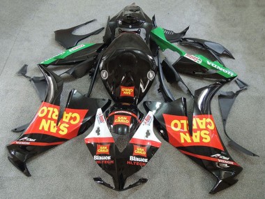 Acquista Carena Moto Honda CBR1000RR 2012-2016 - Rosso Verde Giallo Nero Lucido San Carlo