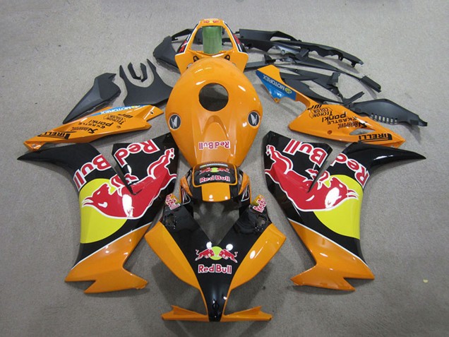 Acquista Carena Moto Honda CBR1000RR 2012-2016 - Arancia Giallo Nero Lucido Red Bull