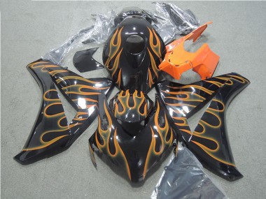 Acquista Carena Moto Honda CBR1000RR 2008-2011 - Nero Lucido Arancia Fiamma