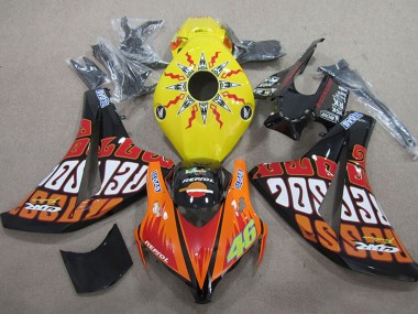 Acquista Carena Moto Honda CBR1000RR 2008-2011 - Giallo Arancia Nero Lucido Rossi Repsol 46
