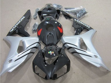 Acquista Kit Carena Moto ABS Honda CBR1000RR 2006-2007 - Argento Nero Lucido