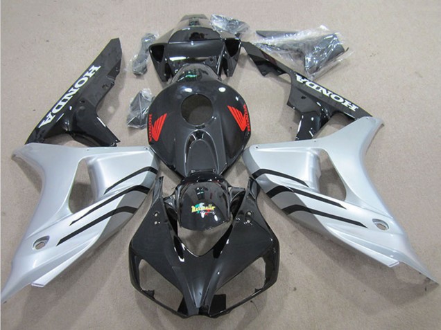 Acquista Kit Carena Moto ABS Honda CBR1000RR 2006-2007 - Argento Nero Lucido