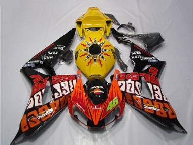 Acquista Carena Moto Honda CBR1000RR 2006-2007 - Giallo Arancia Nero Lucido Rossi Repsol 46
