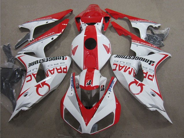 Acquista Carena Moto Honda CBR1000RR 2006-2007 - Bianco Rosso Pramac Bridgestone