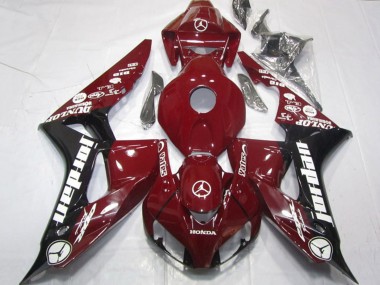 Acquista Carena Moto Honda CBR1000RR 2006-2007 - Rosso Bordeaux Nero Lucido Bianco Jordan