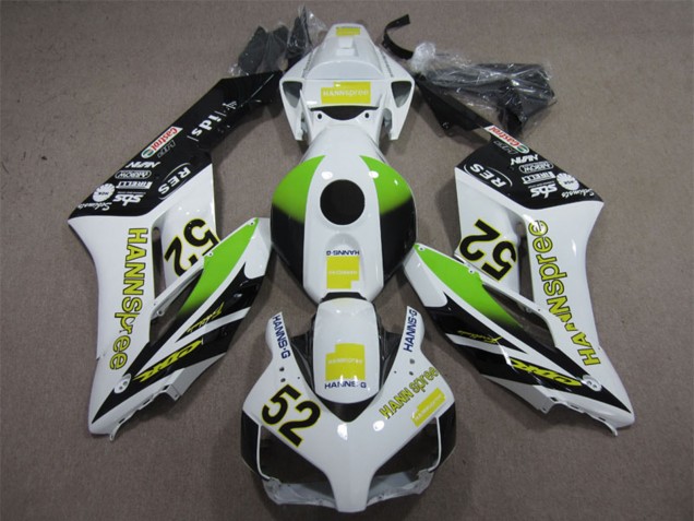Acquista Carena Moto Honda CBR1000RR 2004-2005 - Bianco Giallo Verde Nero Lucido Hannspree 52