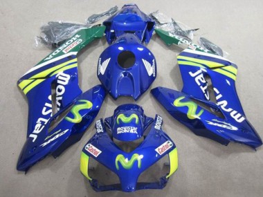 Acquista Carena Moto Honda CBR1000RR 2004-2005 - Blu Verde Giallo MoviStar Castrol