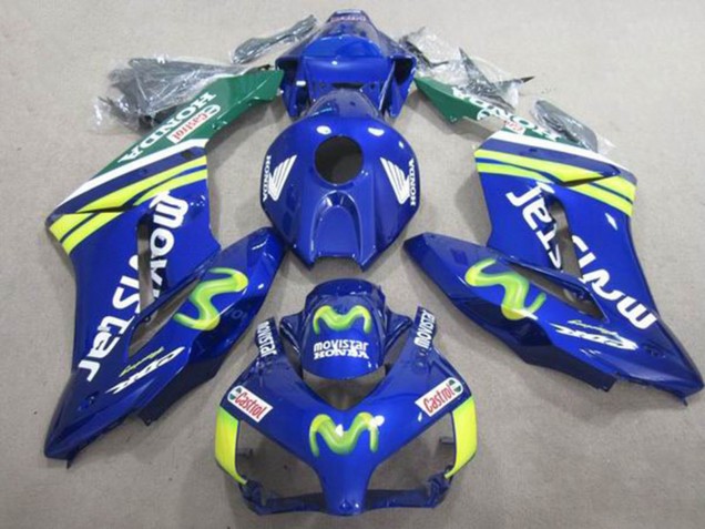 Acquista Carena Moto Honda CBR1000RR 2004-2005 - Blu Verde Giallo MoviStar Castrol