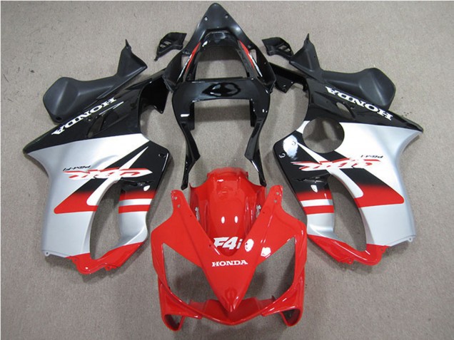 Acquista Carena Moto Honda CBR600 F4i 2001-2003 - Argento Rosso Nero Lucido
