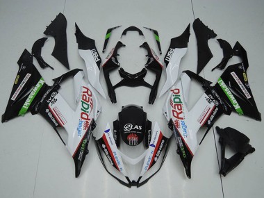 Acquista Carena Moto Kawasaki ZX6R 2013-2018 - Bianco Verde Nero Rosso Rapid