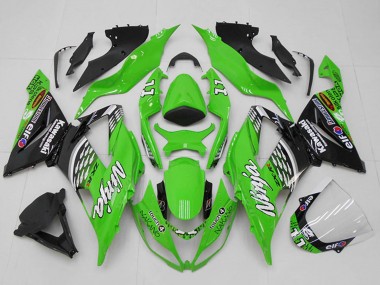 Acquista Carena Moto Kawasaki ZX6R 2013-2018 - Verde Bianco Argento Nero Elf Touch4 Bridgestone 11