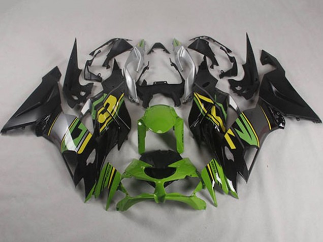 Acquista Carena Moto Kawasaki ZX6R 2019-2022 - Verde Giallo Argento Nero Opaco