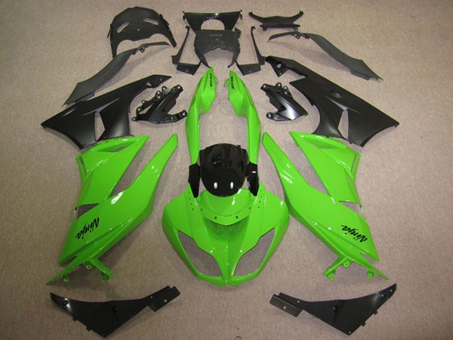 Acquista Carena Moto Kawasaki ZX6R 2009-2012 - Verde Nero Lucido Nero Opaco