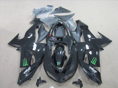 Acquista Carena Moto Kawasaki ZX6R 2007-2008 - Nero Ninja Verde Mostro