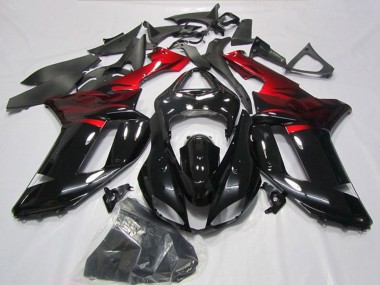 Acquista Carena Moto Kawasaki ZX6R 2007-2008 - Nero Rosso